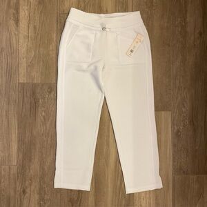 Nanette Lepore Play textured white crop pants